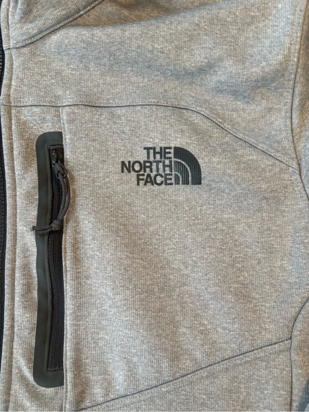 The North Face Cayonlands Mens 1/2 Zip Pullover Gray Black Fleece